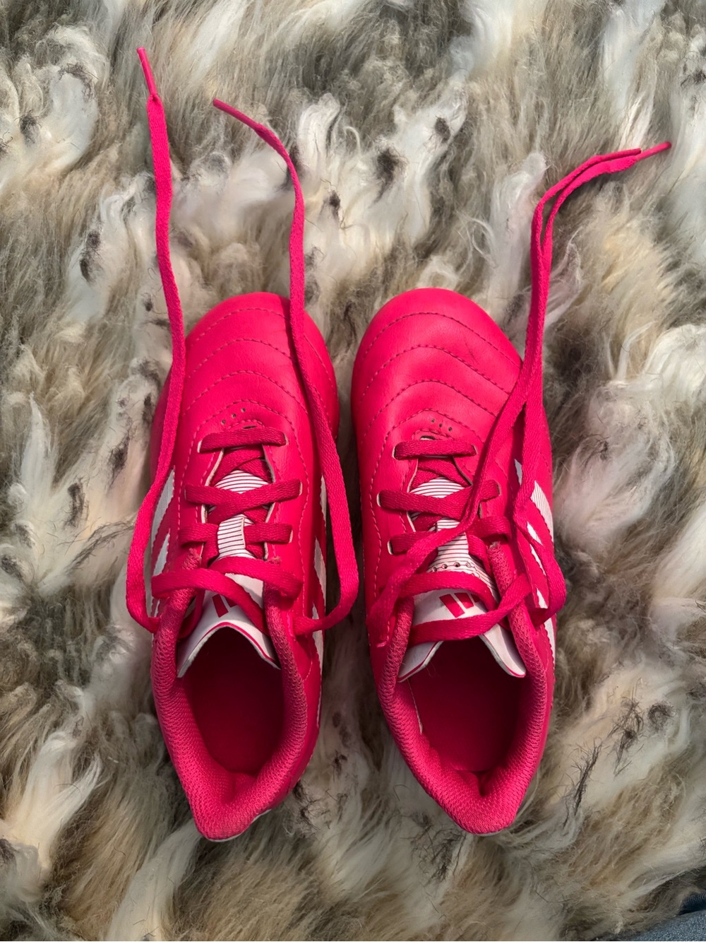Adidas Kids Hot Pink Soccer Cleats US 12K